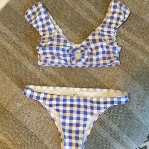 Aerie gingham print bikini